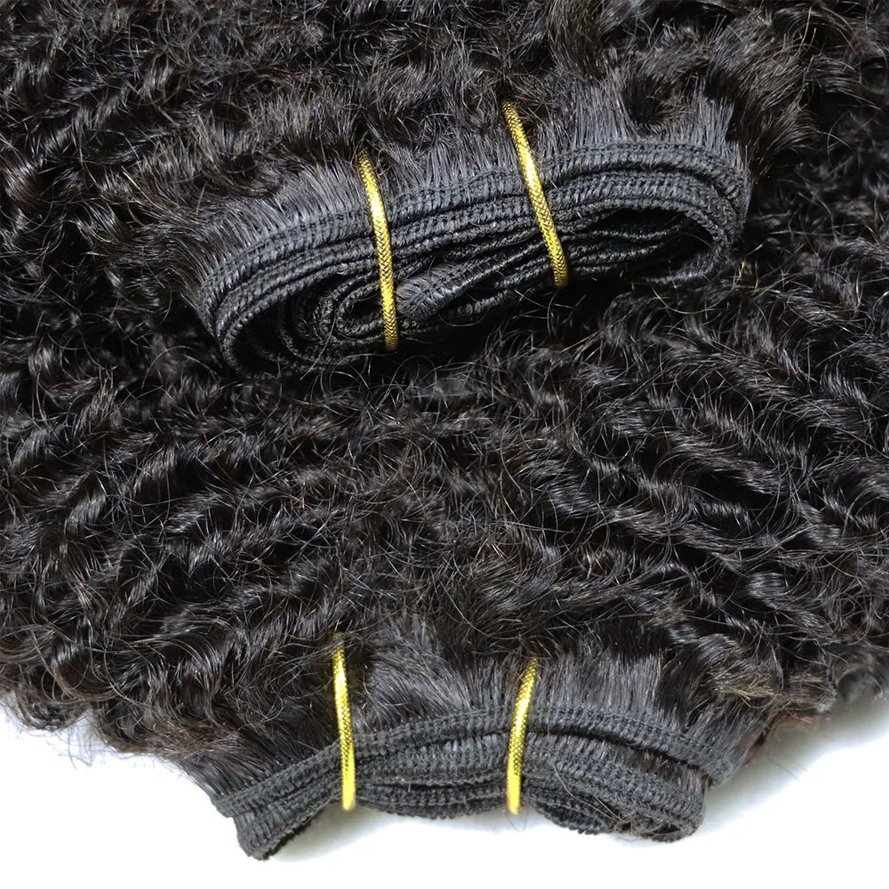 IXTUYLLY 4C Afro Kinky Curly Virgin Brazilian Hair Weft