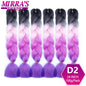 24 Inch Jumbo Braiding Hair Extensions Synthetic Ombre