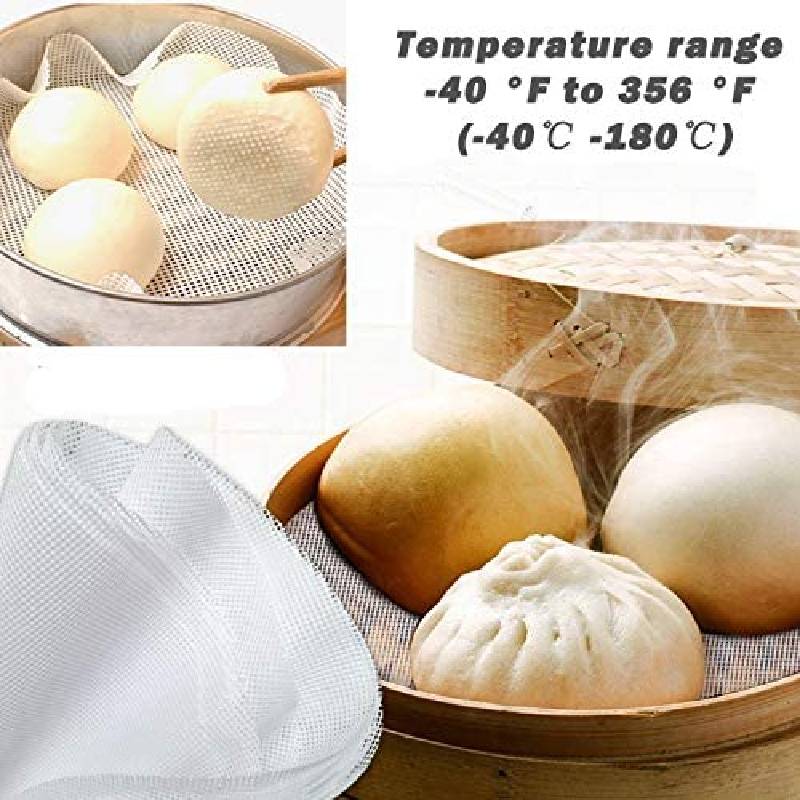 Silicone Steamer Mat Set Non-Stick White Kitchen Accessories