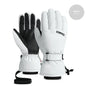 Copozz Waterproof Ultralight Winter Ski Gloves Black White