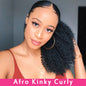 Mongolian Afro Kinky Curly Clip-In Ponytail Extension