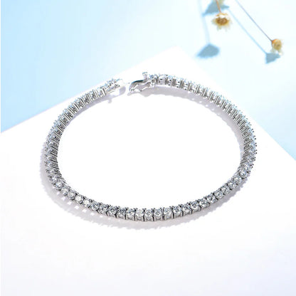 Moissanite Tennis Bracelet for Women in 14K Gold