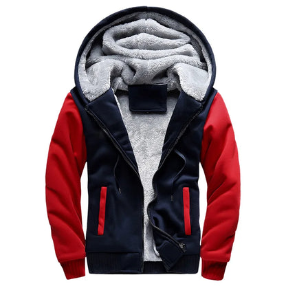 Men's Camouflage Winter Jacket Fleece Long Sleeve Coat