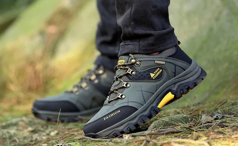 Men's Waterproof Leather Snow Boots Size 39-47