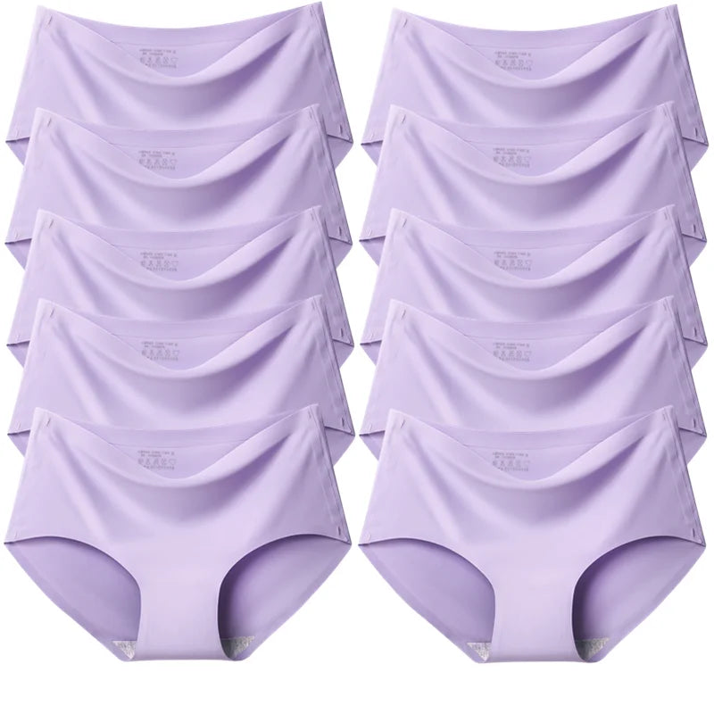 TrowBridge Women's Plus Size Silk Satin Seamless Briefs