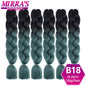 24 Inch Jumbo Braiding Hair Extensions Synthetic Ombre