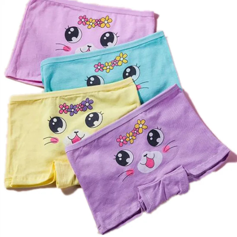 Girls Cartoon Cotton Underwear Briefs Size 2T-10T