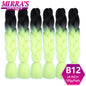 24 Inch Jumbo Braiding Hair Extensions Synthetic Ombre