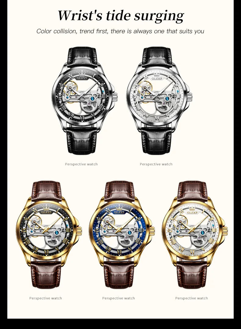 OLEVS Automatic Mechanical Waterproof Men's Watch