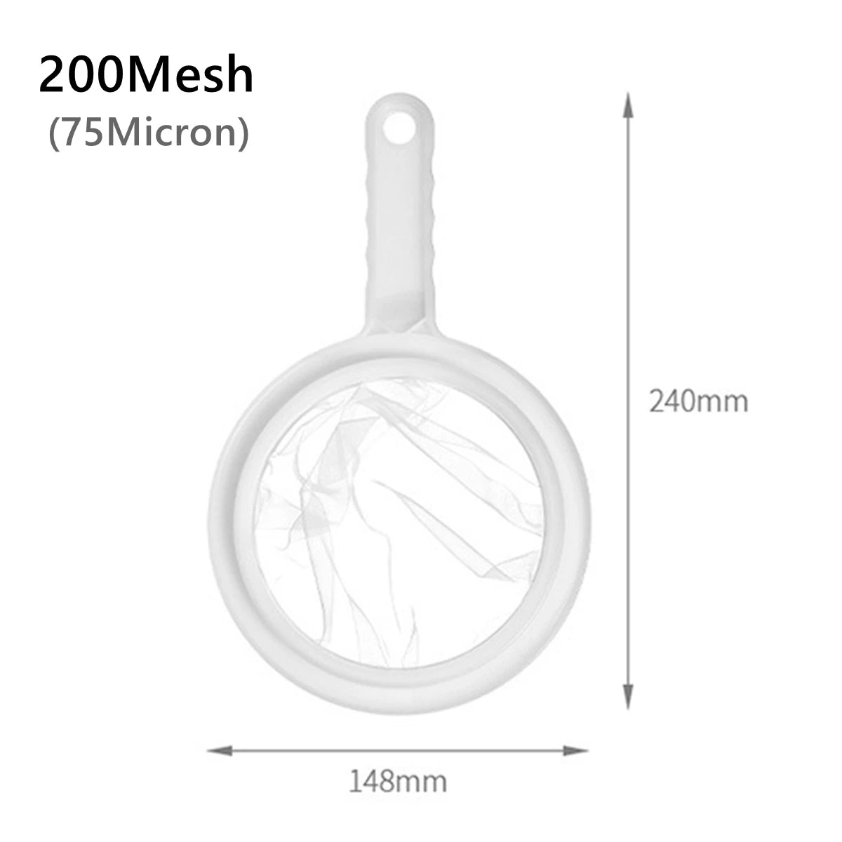 Nylon Mesh Kitchen Nut Milk Filter Spoon