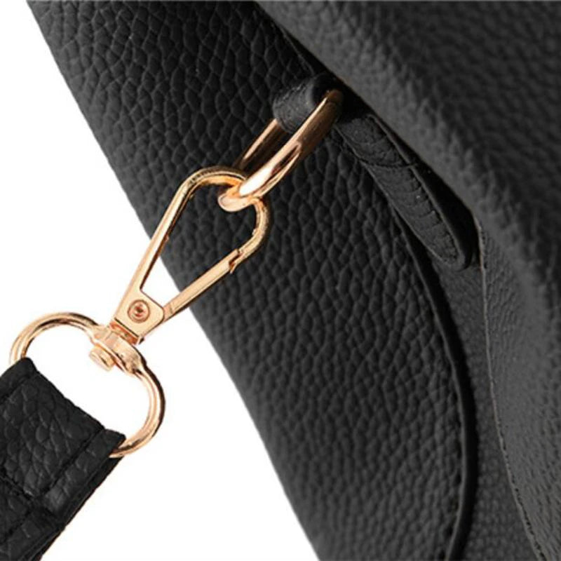 Elegant Plum Bowknot Crossbody Bag for Women