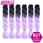 24 Inch Jumbo Braiding Hair Extensions Synthetic Ombre