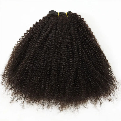 IXTUYLLY 4C Afro Kinky Curly Virgin Brazilian Hair Weft