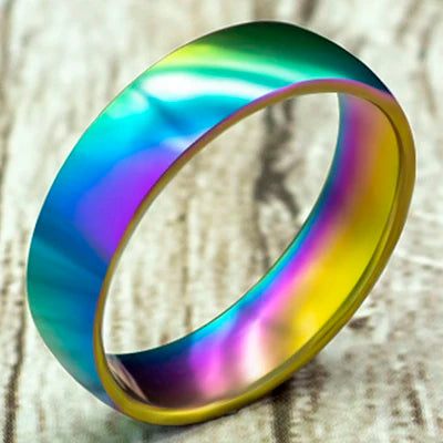 Black Classic Titanium Steel Ring for Men