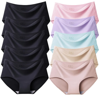 TrowBridge Women's Plus Size Silk Satin Seamless Briefs
