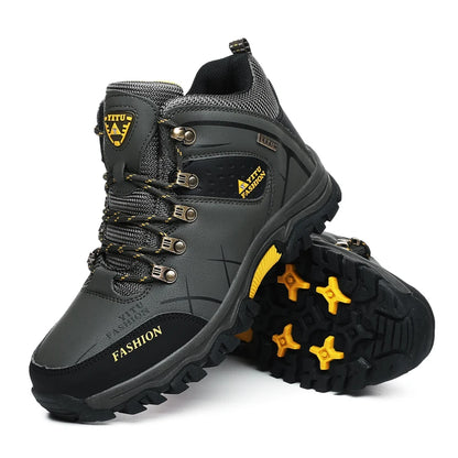 Men's Waterproof Leather Snow Boots Size 39-47