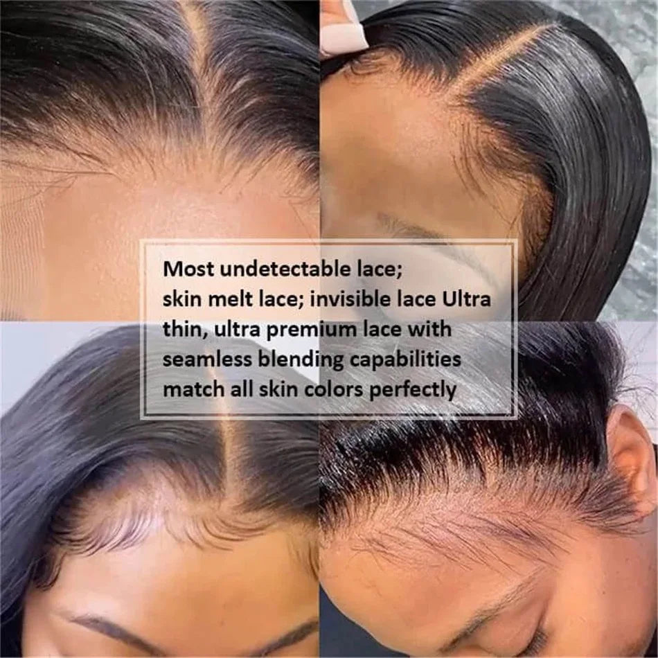 HD Lace Front Straight Human Hair Wig Transparent Lace