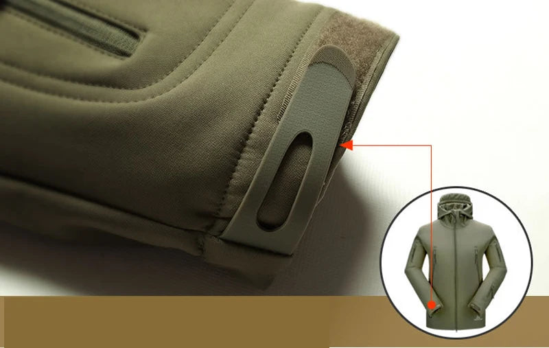 Military Shark Skin Soft Shell Jacket Men Tactical Waterproof
