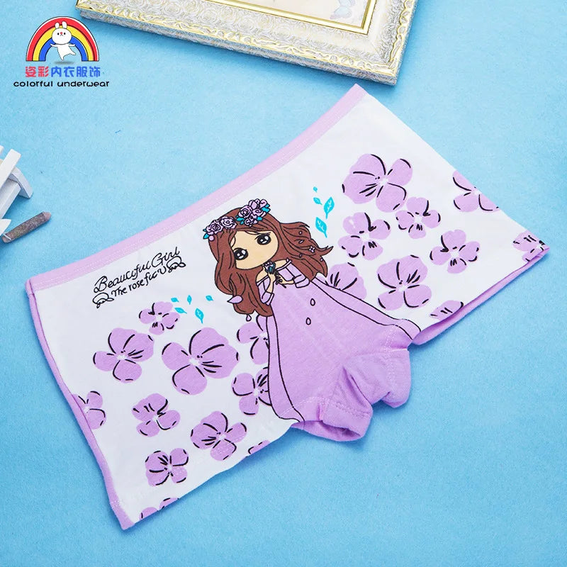 Girls Cartoon Cotton Underwear Briefs Size 2T-10T