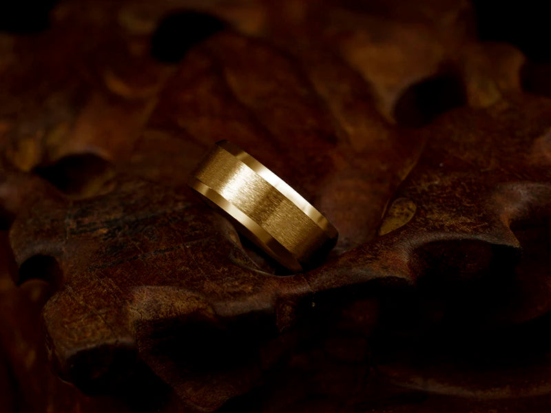 Black Classic Titanium Steel Ring for Men