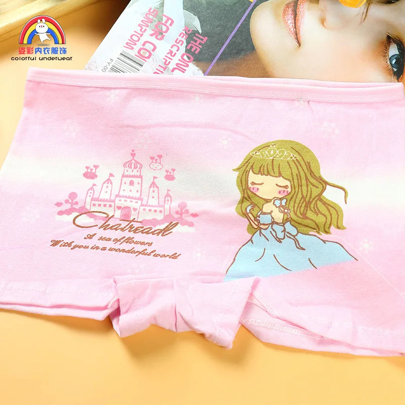 Girls Cartoon Cotton Underwear Briefs Size 2T-10T