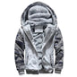 Men's Camouflage Winter Jacket Fleece Long Sleeve Coat