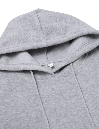 Hooded Sweatshirt Dress for Women in Polyester