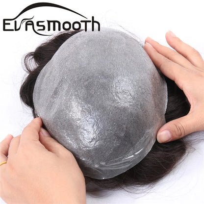 Thin Skin 0.03mm Natural Hair Toupee for Men
