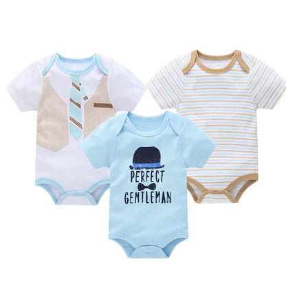 Kavkas Baby Boy Cotton Bodysuit Summer Overalls
