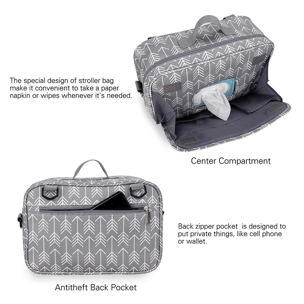 Waterproof Baby Stroller Bag Multifunction Diaper Organizer