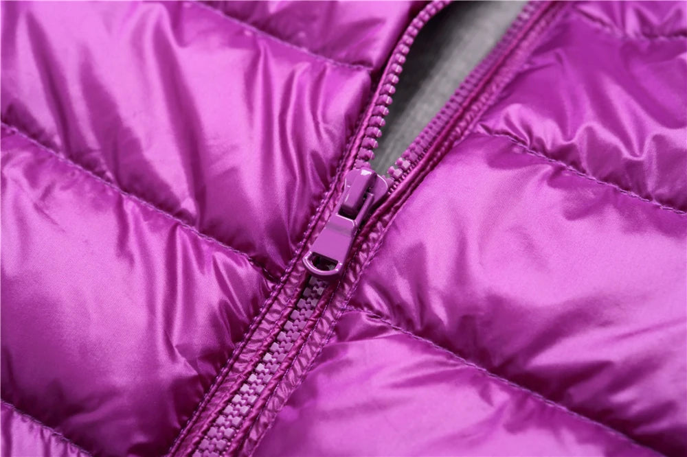 Women Hooded Puffer Jacket Plus Size Lightweight