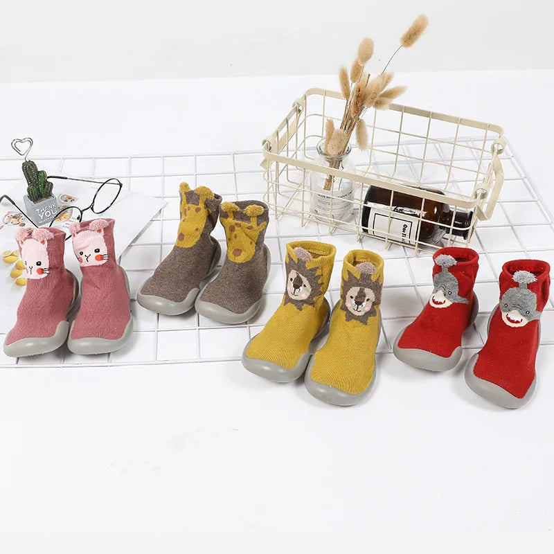 Baby Toddler First Walkers Soft Rubber Shoes