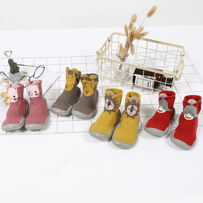 Baby Toddler First Walkers Soft Rubber Shoes