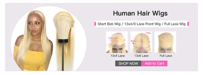 613 Blonde Brazilian Hair Bundles Straight Weave 24-40 Inch
