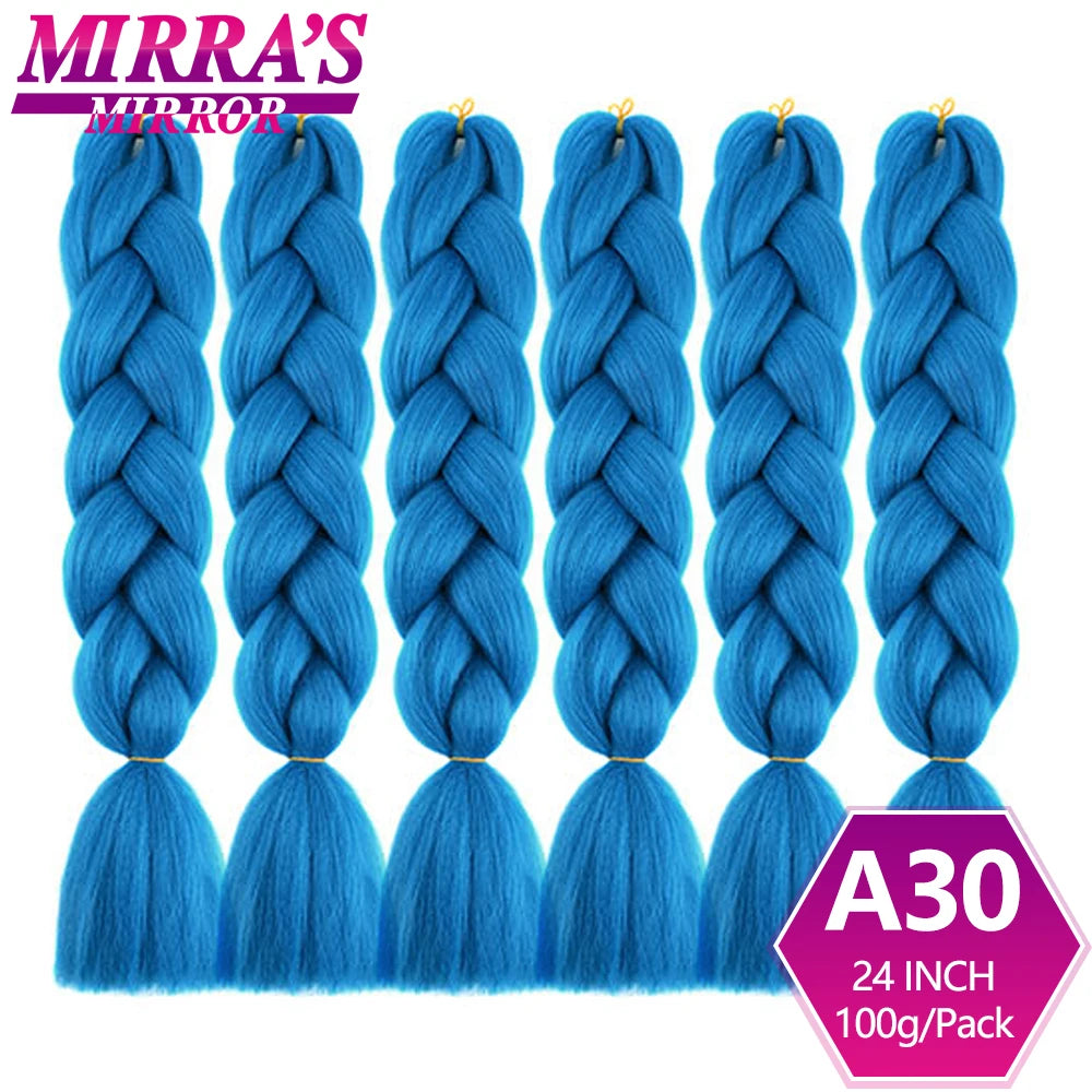 24 Inch Jumbo Braiding Hair Extensions Synthetic Ombre