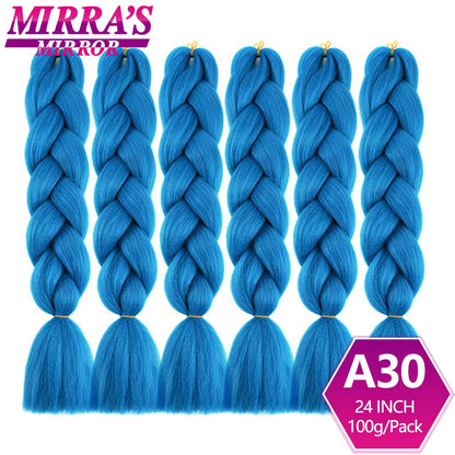 24 Inch Jumbo Braiding Hair Extensions Synthetic Ombre