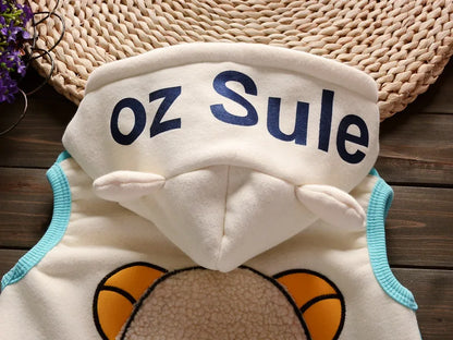 Children's Hooded Fleece Outfit Set for Toddlers