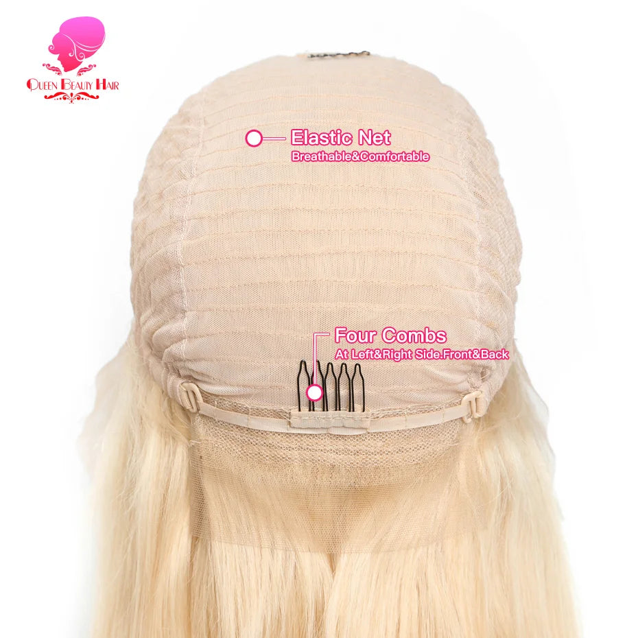 13x6 360 Lace Wig Human Hair Pre Plucked Blonde