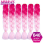 24 Inch Jumbo Braiding Hair Extensions Synthetic Ombre