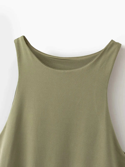 Summer Solid Sexy Bodycon Women Bodysuit Green Slim