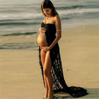 Lace Maxi Maternity Dress for Photography Summer