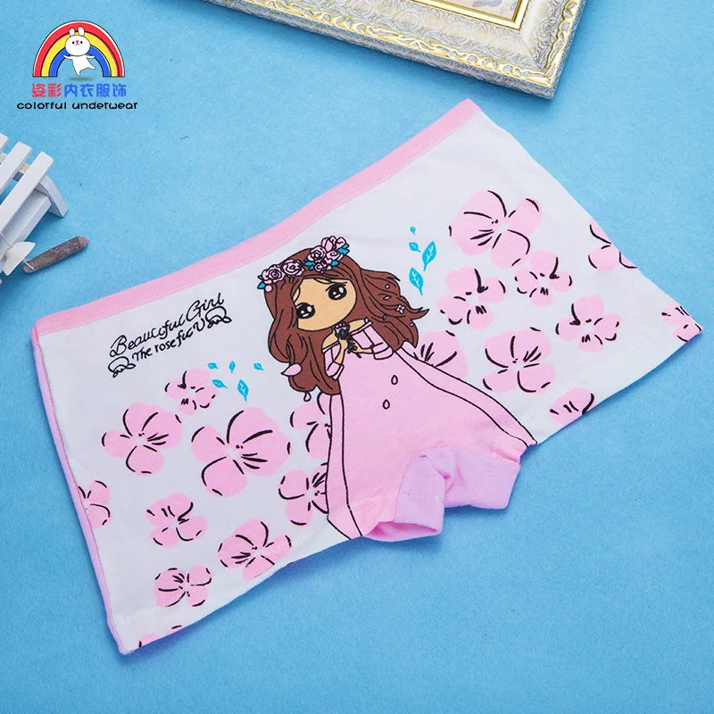 Girls Cartoon Cotton Underwear Briefs Size 2T-10T