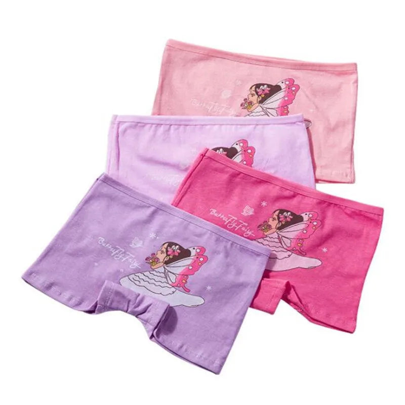 Girls Cartoon Cotton Underwear Briefs Size 2T-10T