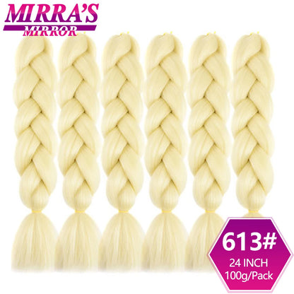 24 Inch Jumbo Braiding Hair Extensions Synthetic Ombre