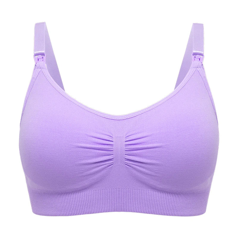Plus Size Nursing Bra Seamless Breathable Nylon