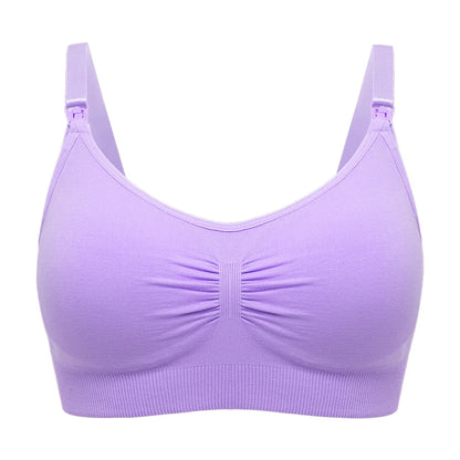 Plus Size Nursing Bra Seamless Breathable Nylon
