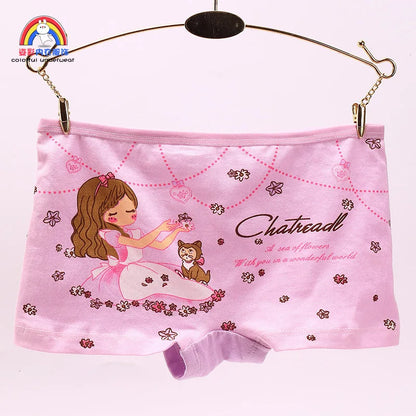 Girls Cartoon Cotton Underwear Briefs Size 2T-10T