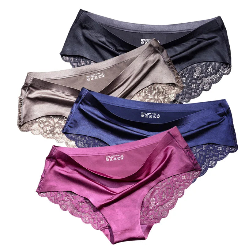 Lace Briefs Women Seamless Comfort Underwear Plus Size