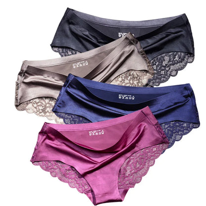 Lace Briefs Women Seamless Comfort Underwear Plus Size