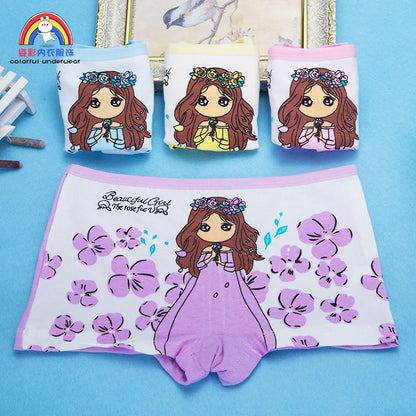 Girls Cartoon Cotton Underwear Briefs Size 2T-10T